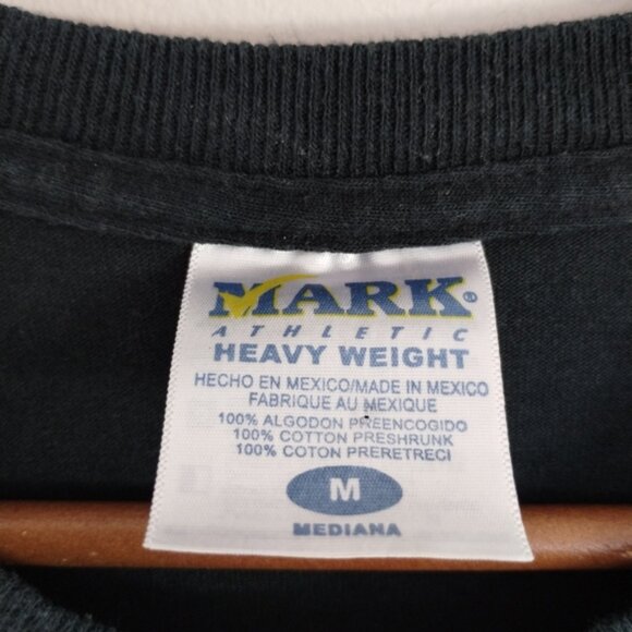 Vintage Mark Athletic Crew Neck Embroidered Top Medium 90s Y2K Heavy Weight - Picture 5 of 10